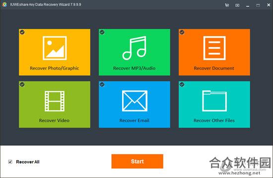 IUWEshare Any Data Recovery Wizard(全能数据恢复软件)  v7.9.9.9 免费版