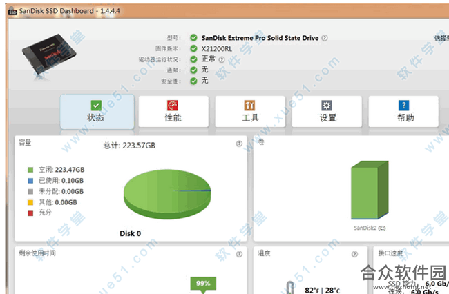 SanDisk SSD Dashboard