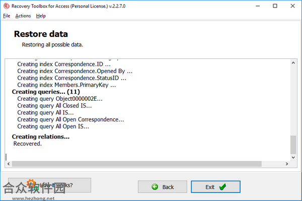 Recovery Toolbox for Access