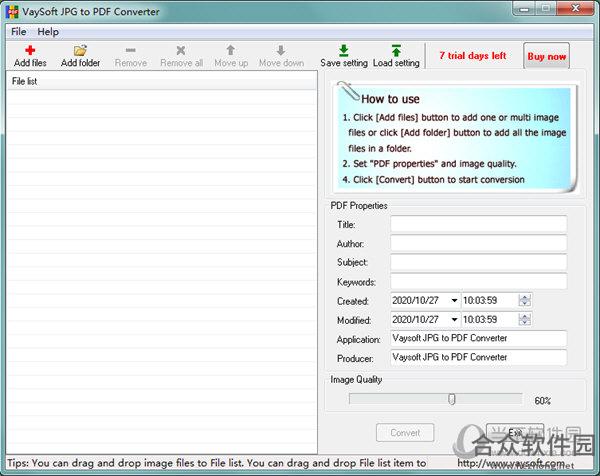 VaySoft JPG to PDF Converter(JPG转PDF工具) v2.23 官方版