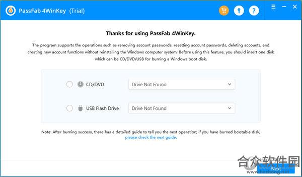 PassFab 4WinKey Ultimate(windows系统密码恢复工具) v6.5.1 免费版