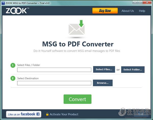 ZOOK MSG to PDF Converter  v3.0 官方版