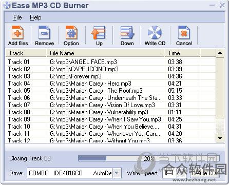 Ease MP3 CD Burner(光盘刻录工具) v1.60 官方版