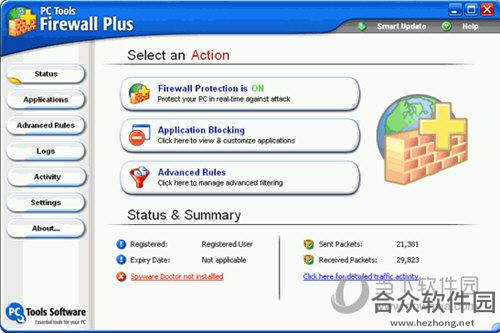 PC Tools Firewall Plus (防火墙)下载 7.0.0.111 免费多语中文版